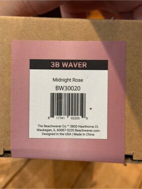 The Beachwaver Co. 3B Waver Midnight Rose - Pink and Black Label